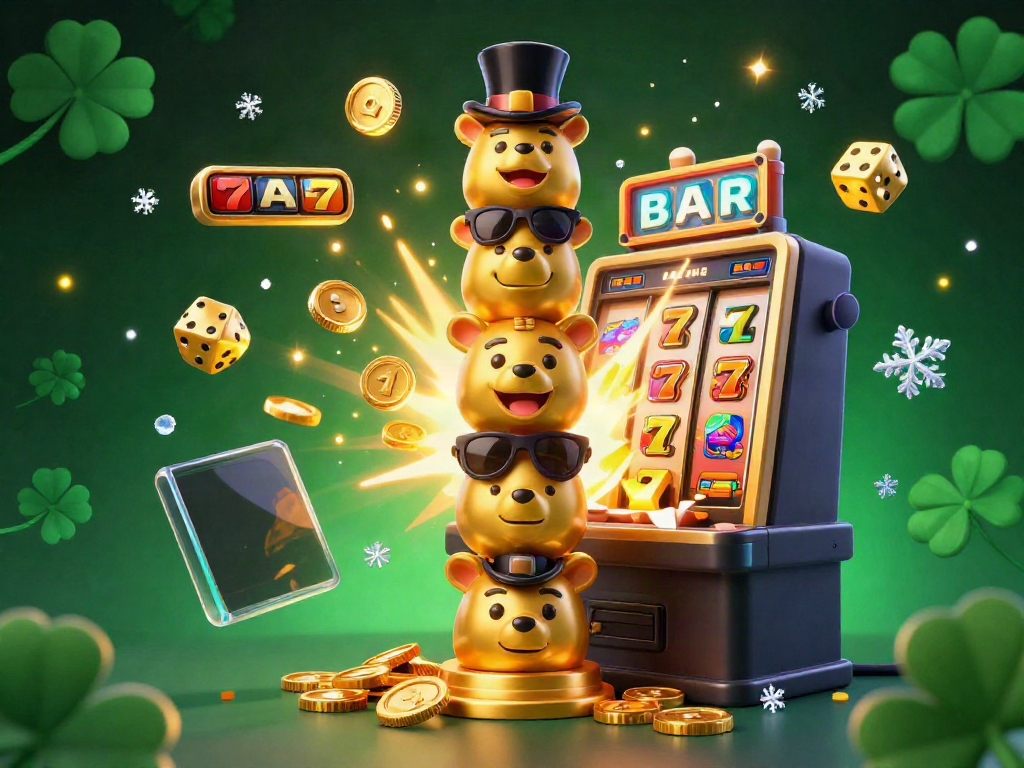 Experience the thrill with uk88's colorful casino game scene filled with jackpots and vibrant 3D elements.