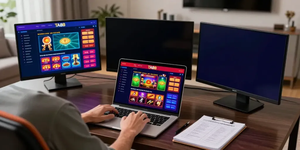 Exciting user experience on the TA88 online gambling platform with live sports and games.
